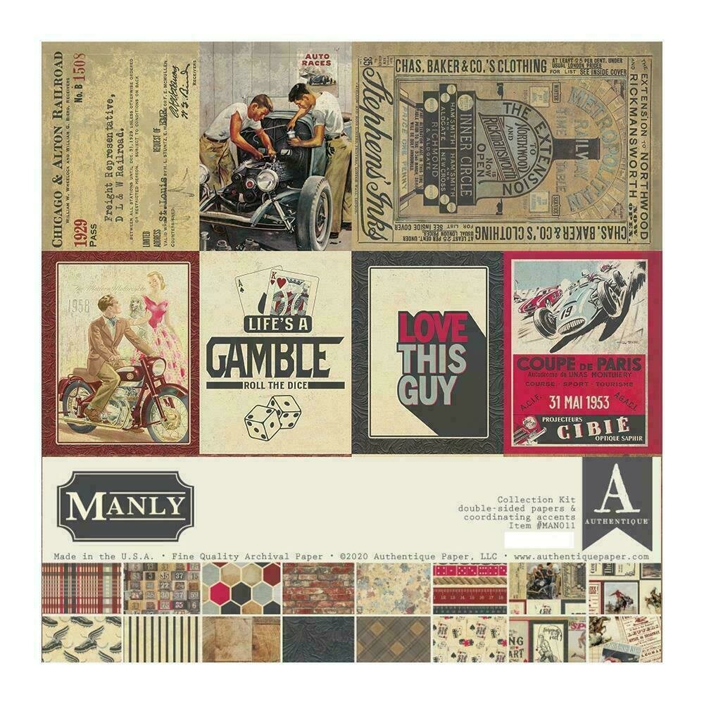 Authentique Collection Kit 12"X12" Manly