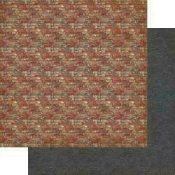 Authentique Manly Double-Sided Cardstock 12"X12"#4 Traditional Red Brick
