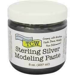 Crafter's Workshop Modeling Paste 8ozSterling Silver