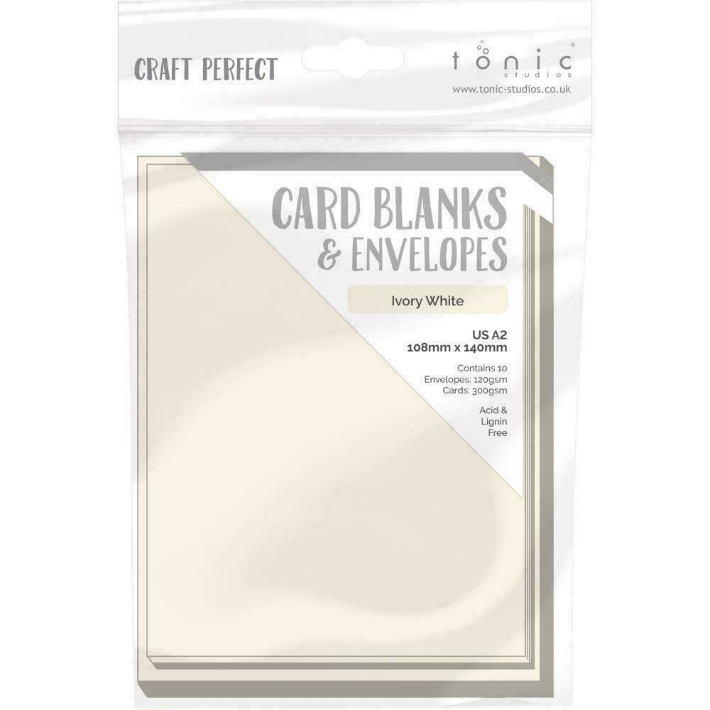 Craft Perfect Card Blanks US A2Ivory White