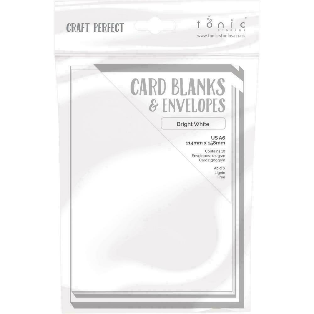 Craft Perfect Card Blanks US A6Bright White