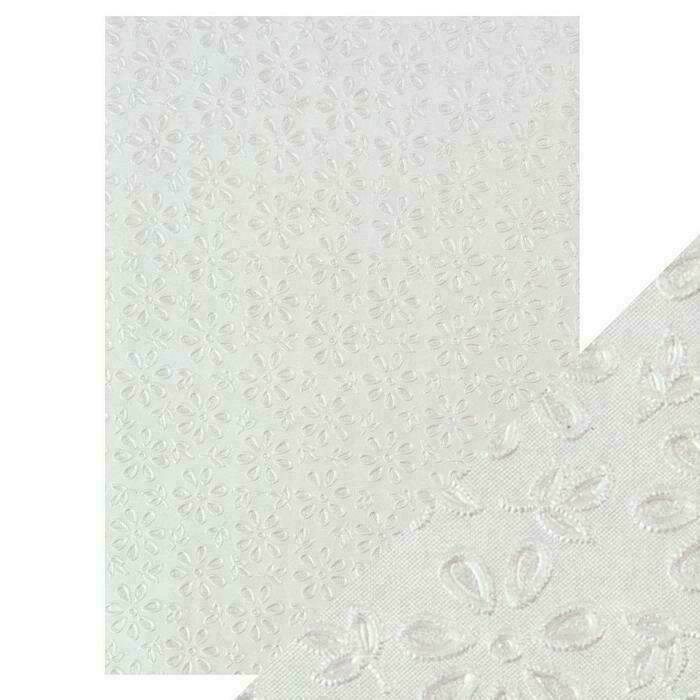 Craft Perfect - Hand Crafted Cotton Paper - English Lace - A4(5/PK)