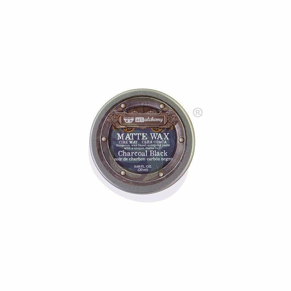 Finnabair Art Alchemy Matte Wax - Charcoal Black -  .68 Fluid Ounce