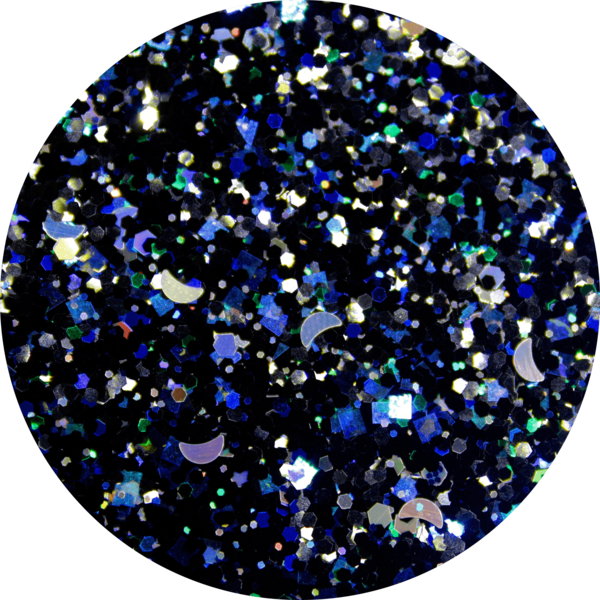 Glitter solvent resistant glitter - Night Sky