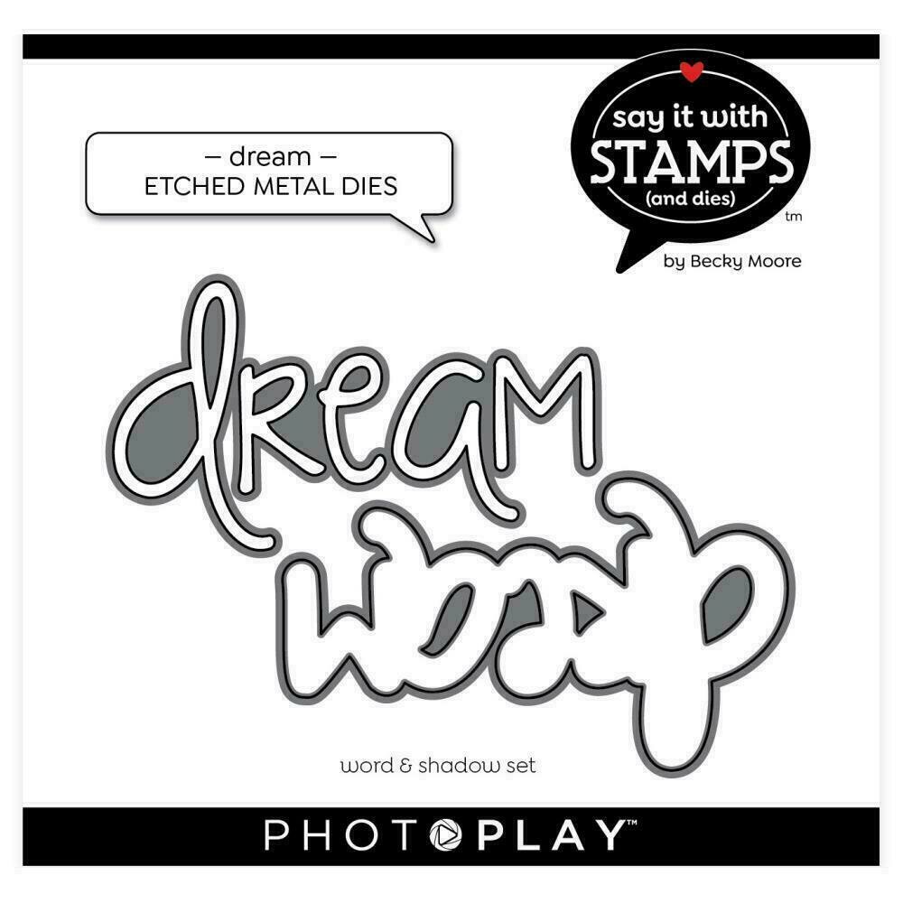 PhotoPlay Say It With Stamps Die Set Dream