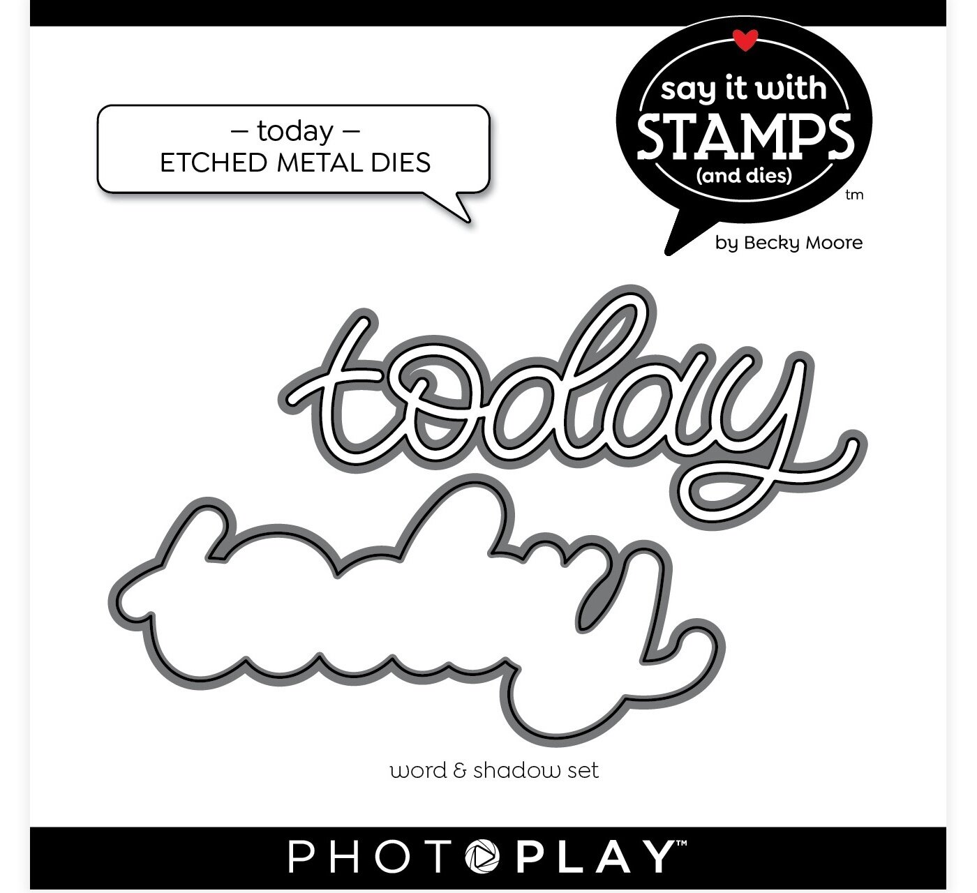 PhotoPlay Say It With Stamps Die Set-Today