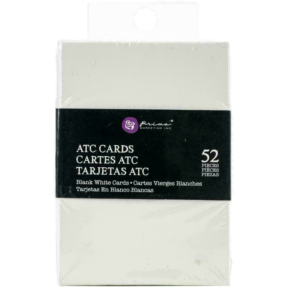 Prima Marketing Altered ATC Card Set - White - 2.25"X3.5"