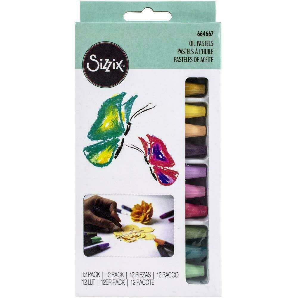 Sizzix Making Essential Oil Pastels 12/Pkg Assorted Colors