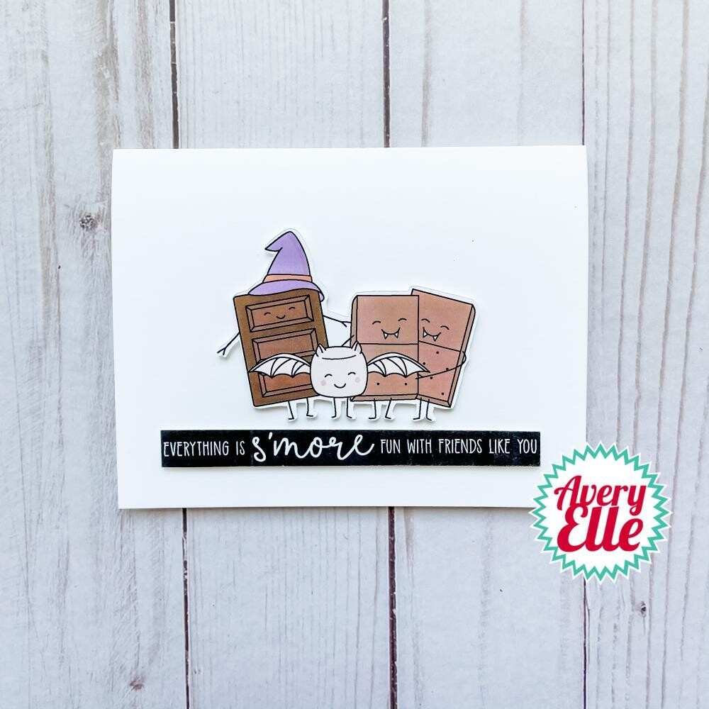 Avery Elle Clear Stamps - Halloween S'mores