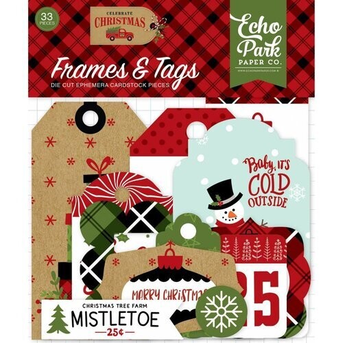 Echo Park Celebrate Christmas Frames And Tags
