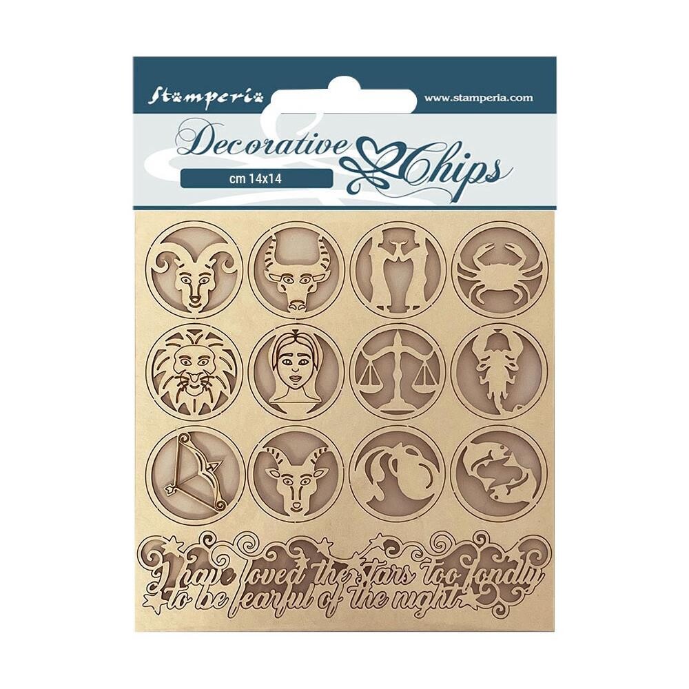 Stamperia Decorative Chips - Alchemy - Symbols