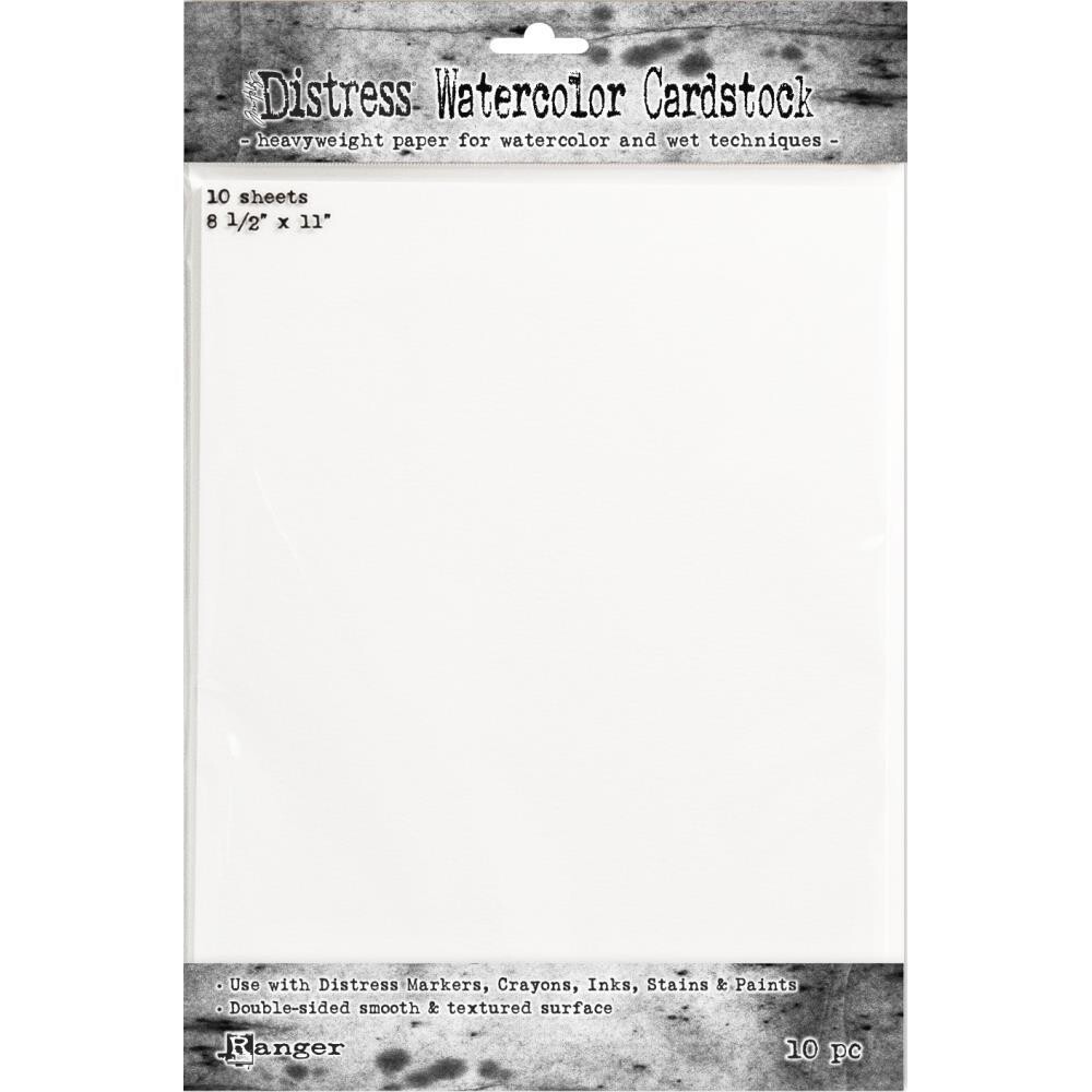 Tim Holts Distress Watercolor Cardstock 10 Pack Of 8 1/2" X 11"