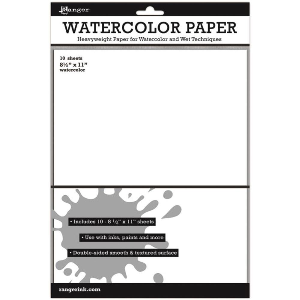 Ranger Watercolor Paper - 10 Sheets Of 8 1/2" X 11"