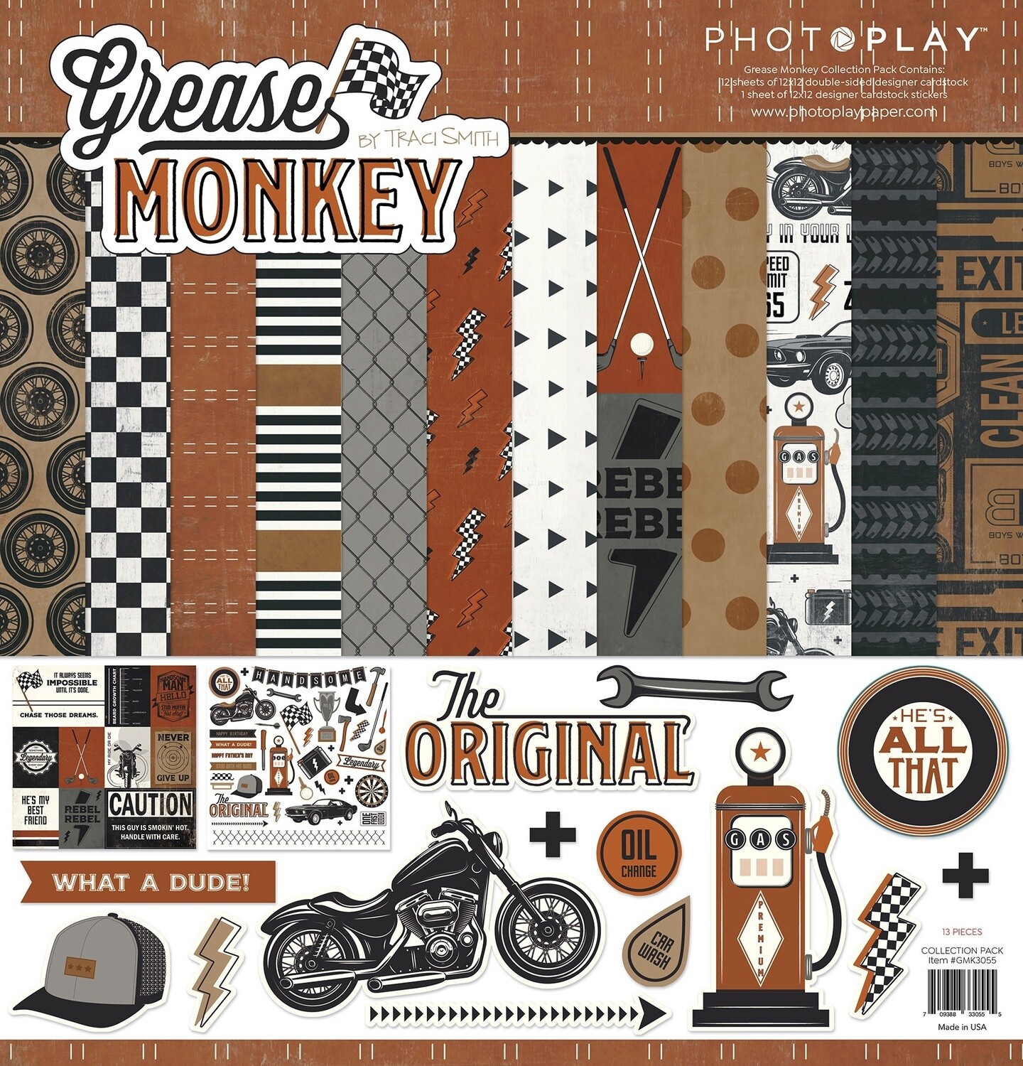 Photoplay Paper Collection Pack - Grease Monkey