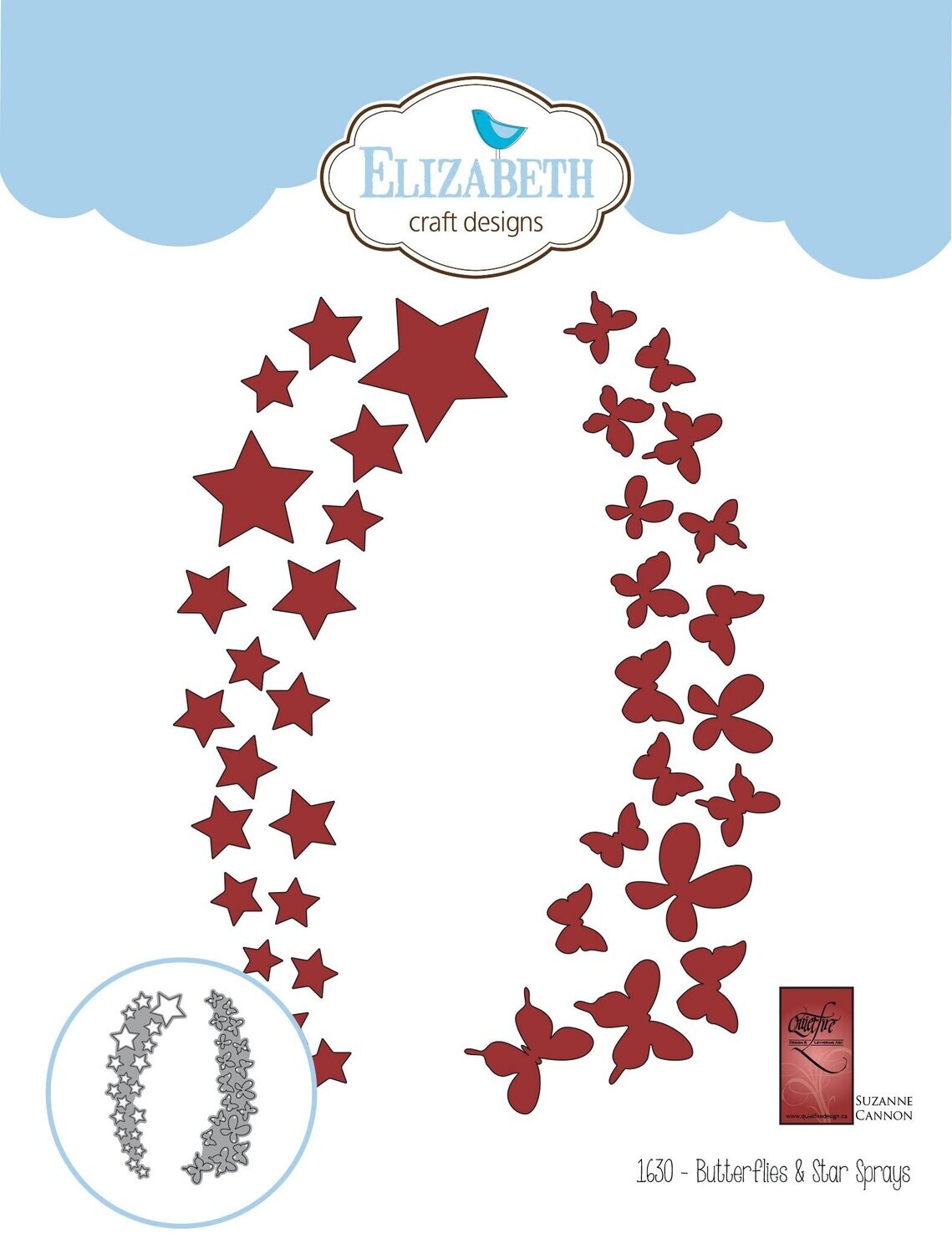 Elizabeth Craft Designs dies - Butterflies & Star Sprays - 1630