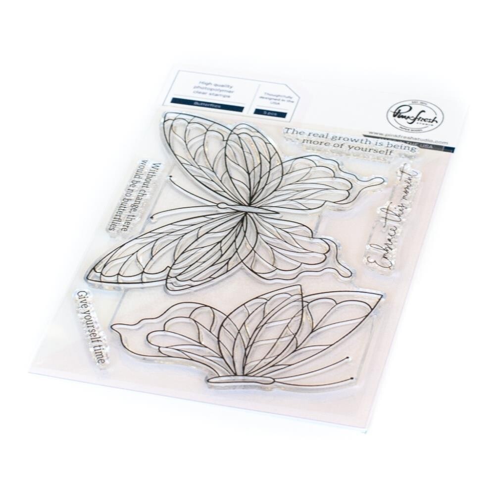 Pinkfresh Studios Clear Stamps - Butterflies