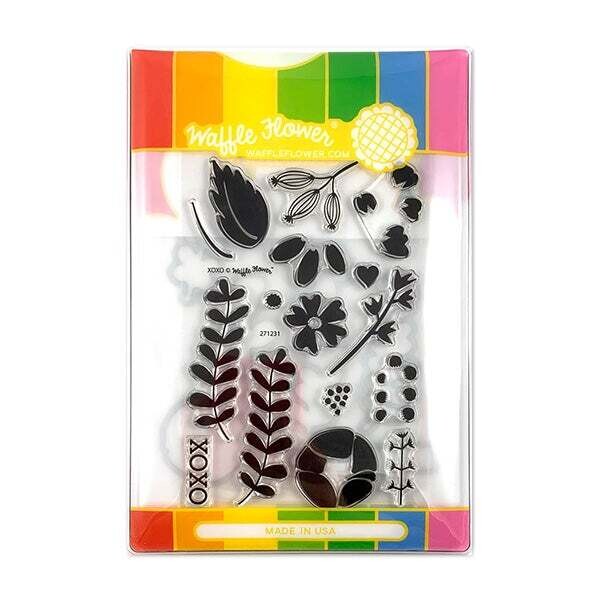 Waffle Flower Stamp And Die Set - XOXO