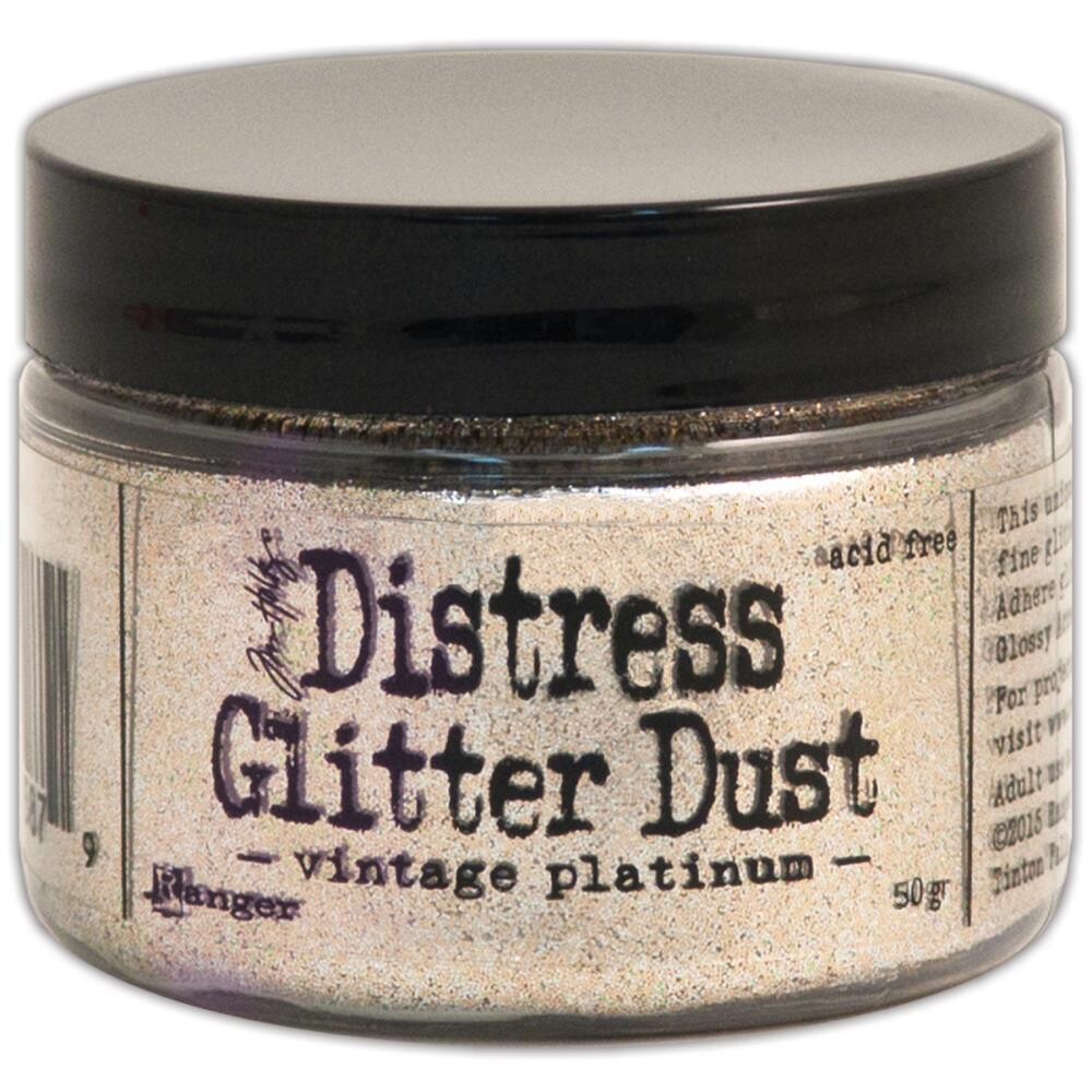 Distress Glitter Dust - Vintage Platinum