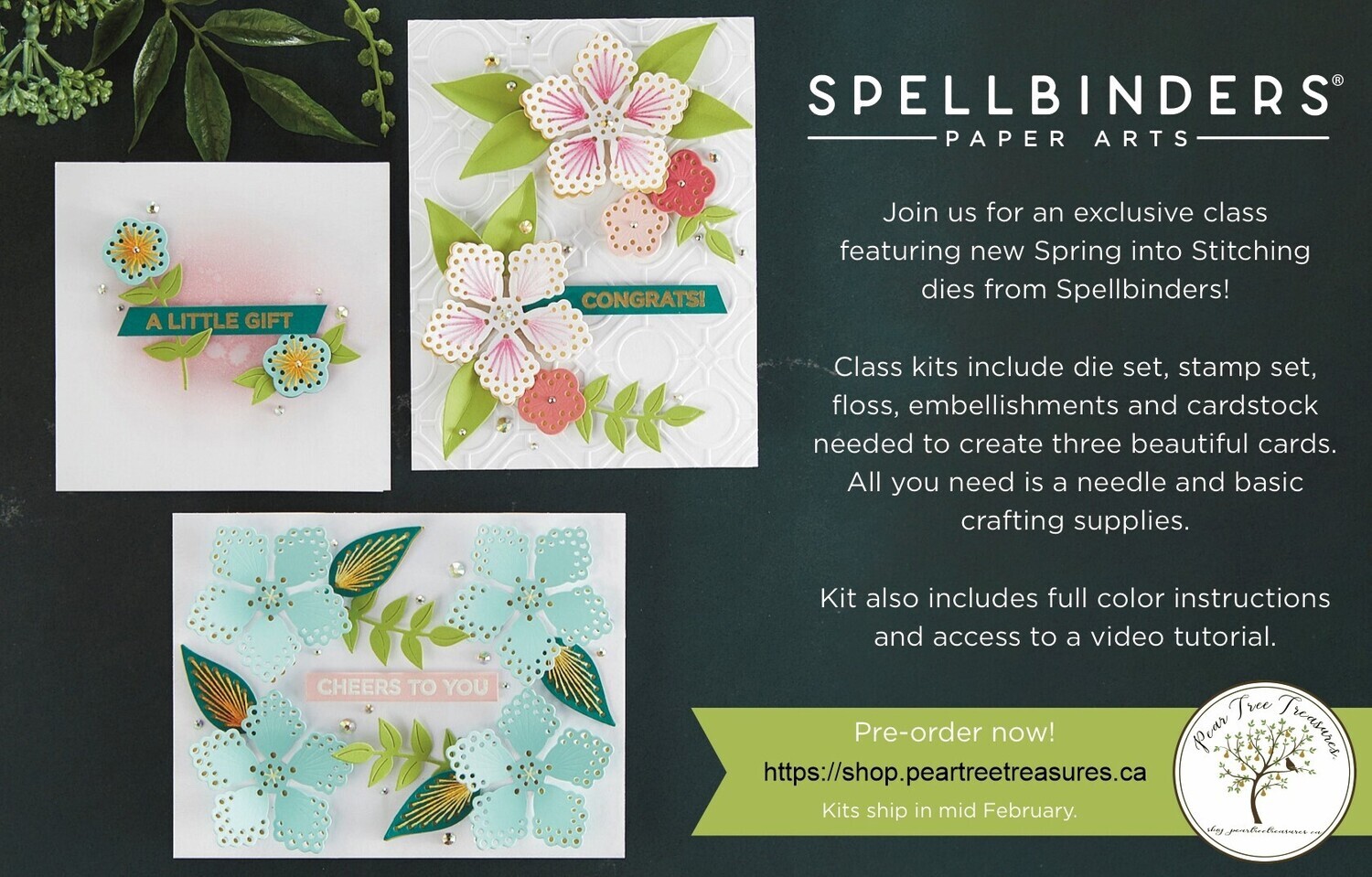 Exclusive Spring into Stitching Kit in a bag Pre-Order