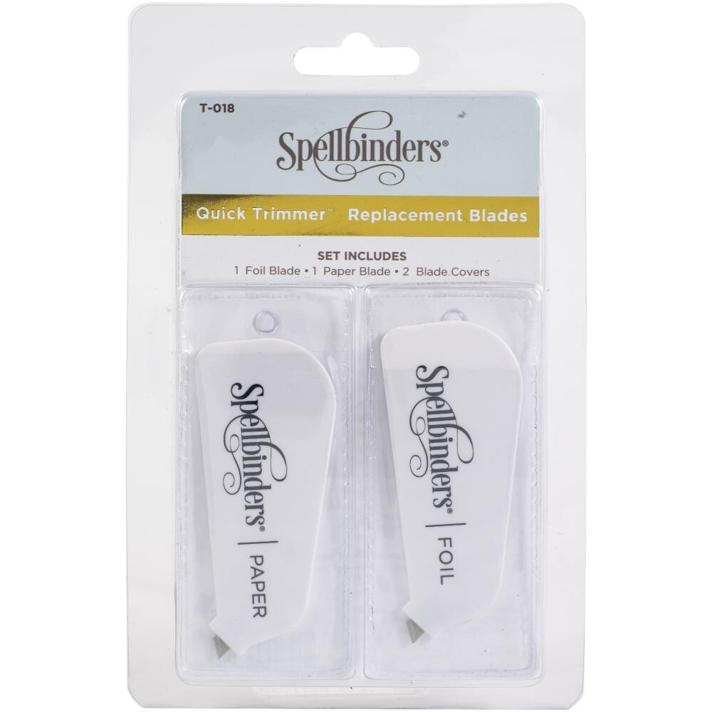 Spellbinders Quick Trimmer Replacement Blade - 1 Foil And One Paper Blade With Covers