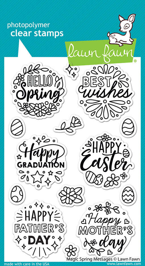 Lawn Fawn Clear Stamps - Magic Spring Messages