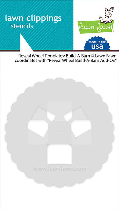 Lawn Clippings Stencils - Reveal Wheel Templates: Build-A-Barn