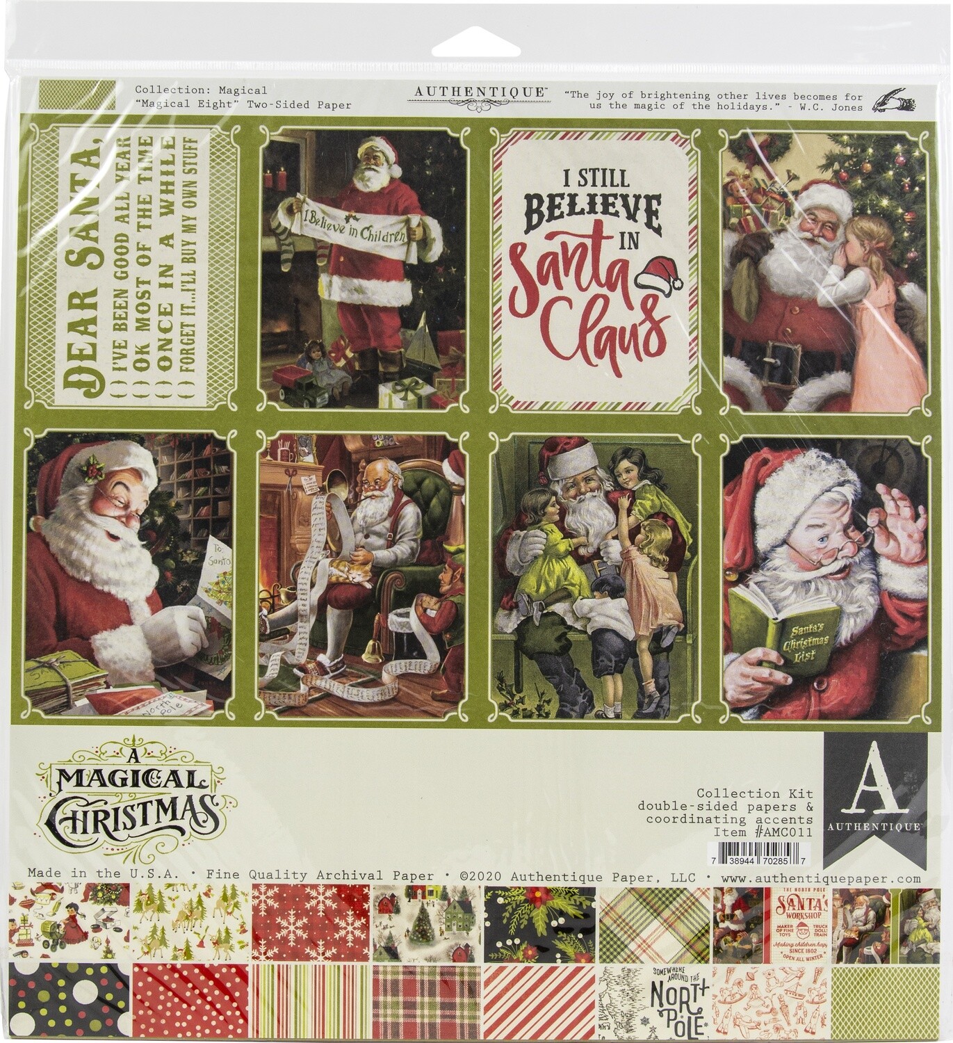 Authentique A Magical Christmas 12" X 12" Collection Pack