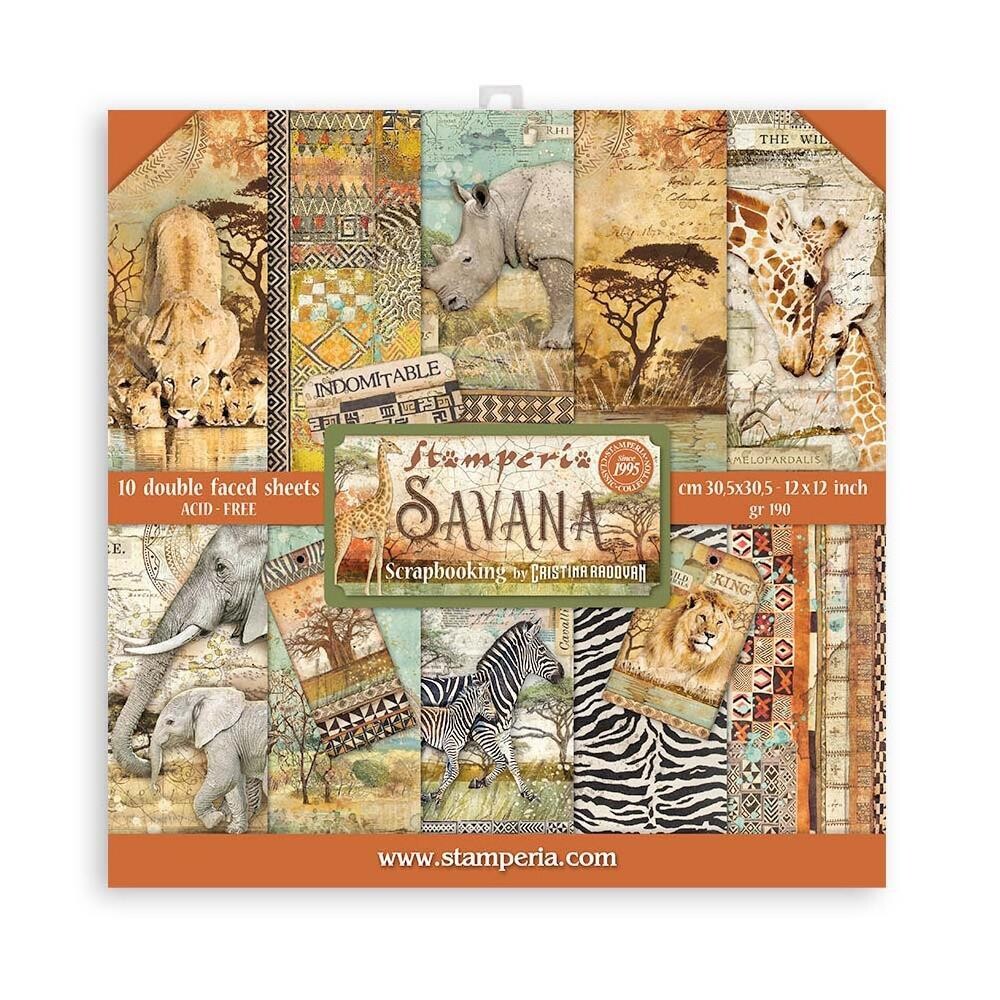 Stamperia Savana 12" X 12" Collection Pack