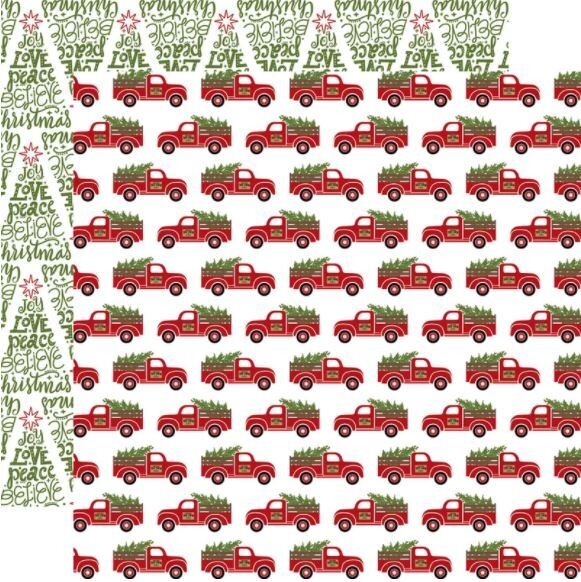 Echo Park Celebrate Christmas 12" X 12" Sheet - Fresh Cut Trees