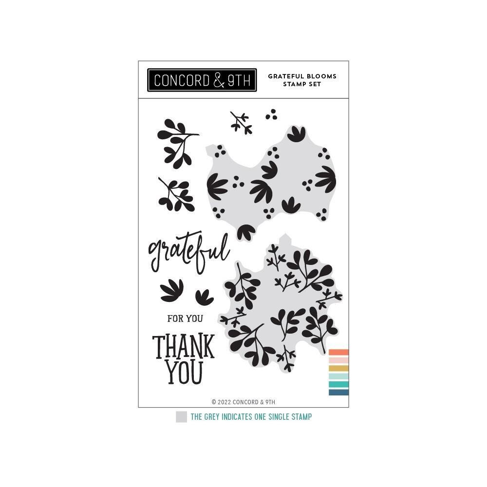 Concord & 9th Stamps - Grateful Blooms