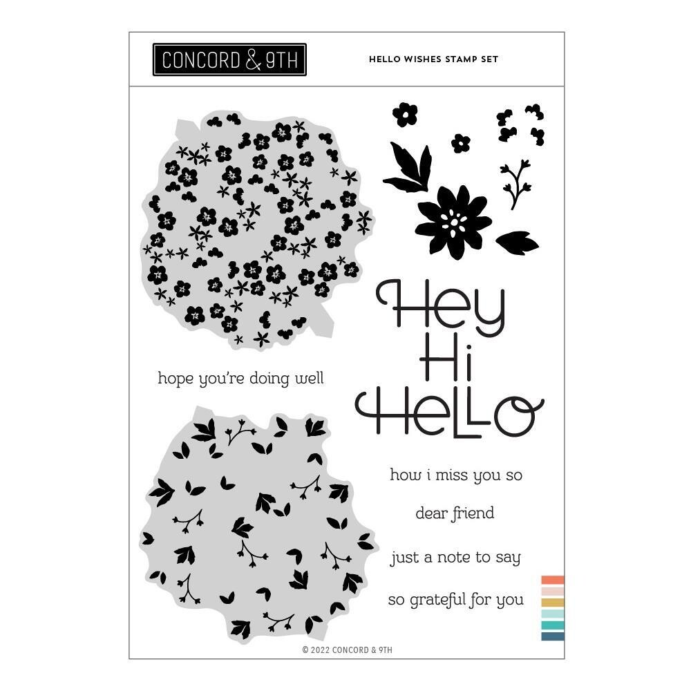 Concord & 9th Stamp Set - Hello Wishes
