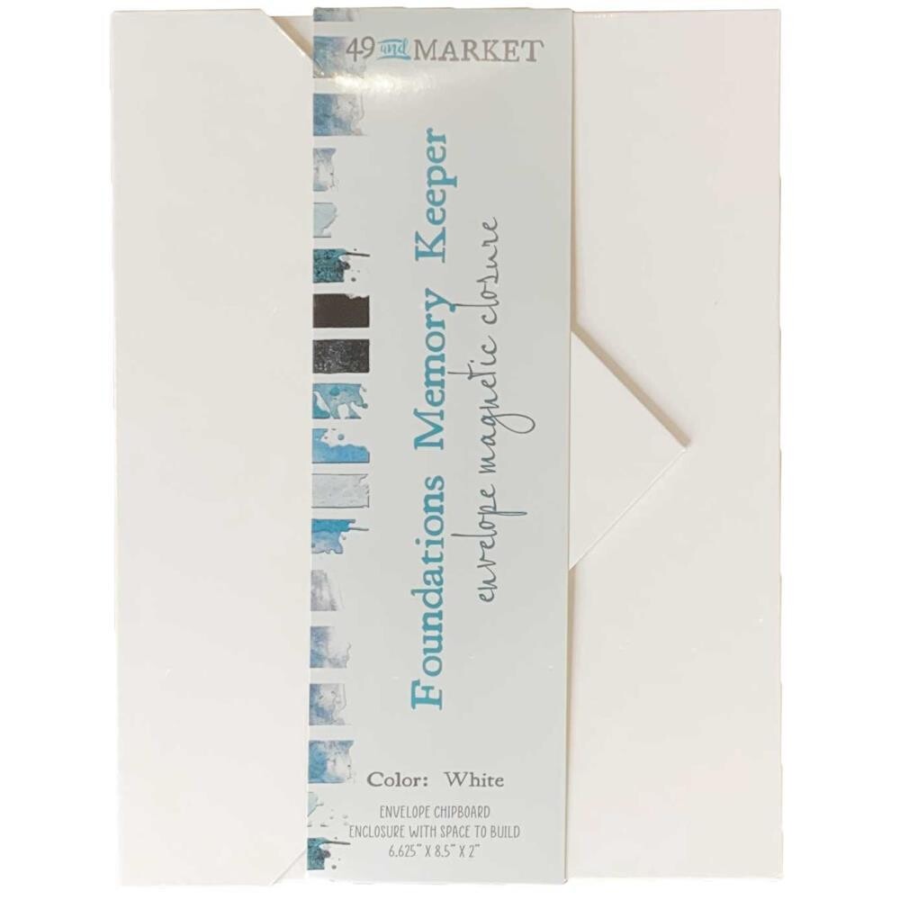 49 And Market Foundations Memory Keeper - White Envelope Magnetic Closure