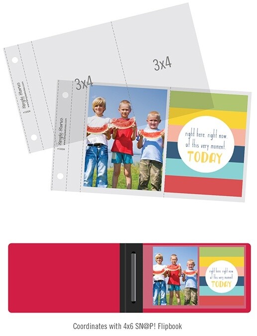 SN@P! - FLIPBOOK 3X4 POCKET PAGES For 4x6 Flipbooks, 10 Per Pack