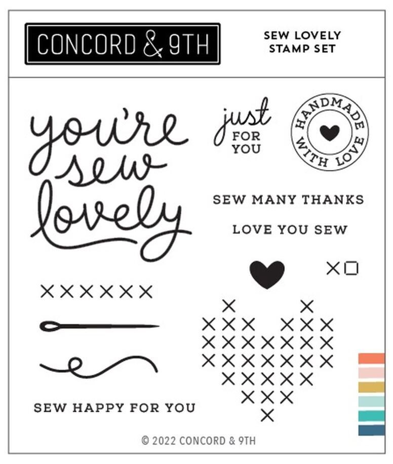 Concord & 9th Clear Stamps 4"X4" - Sew Lovely