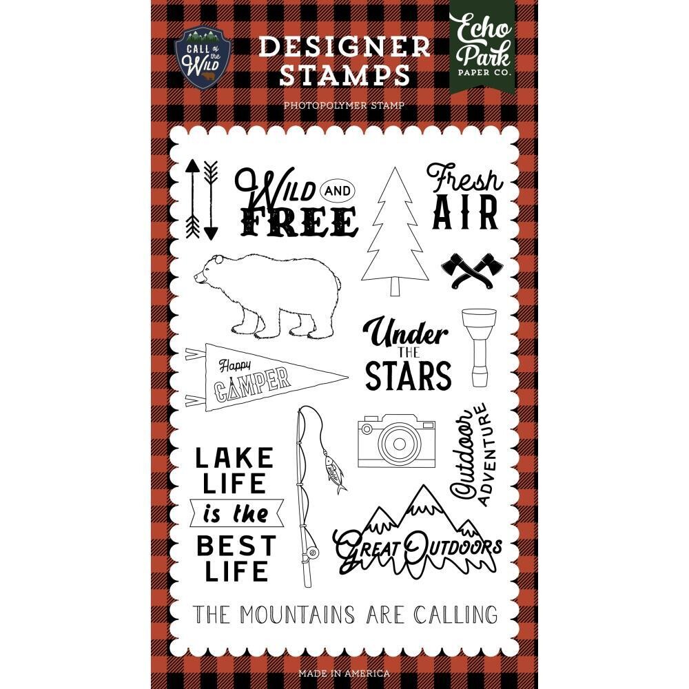 Echo Park Call of the Wild Stamp Set - Fresh Air