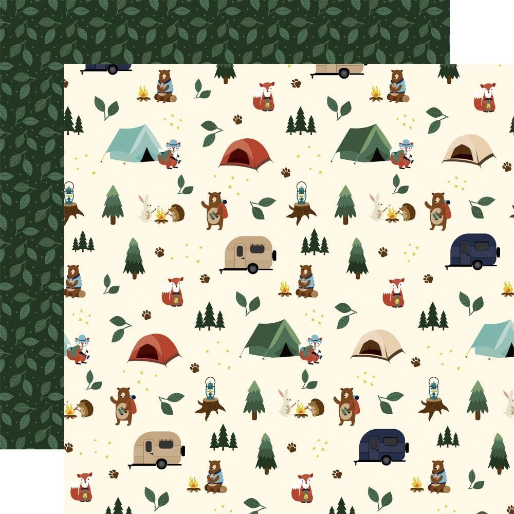 Echo Park Call of the Wild 12" x 12" Sheet - Camping Critters