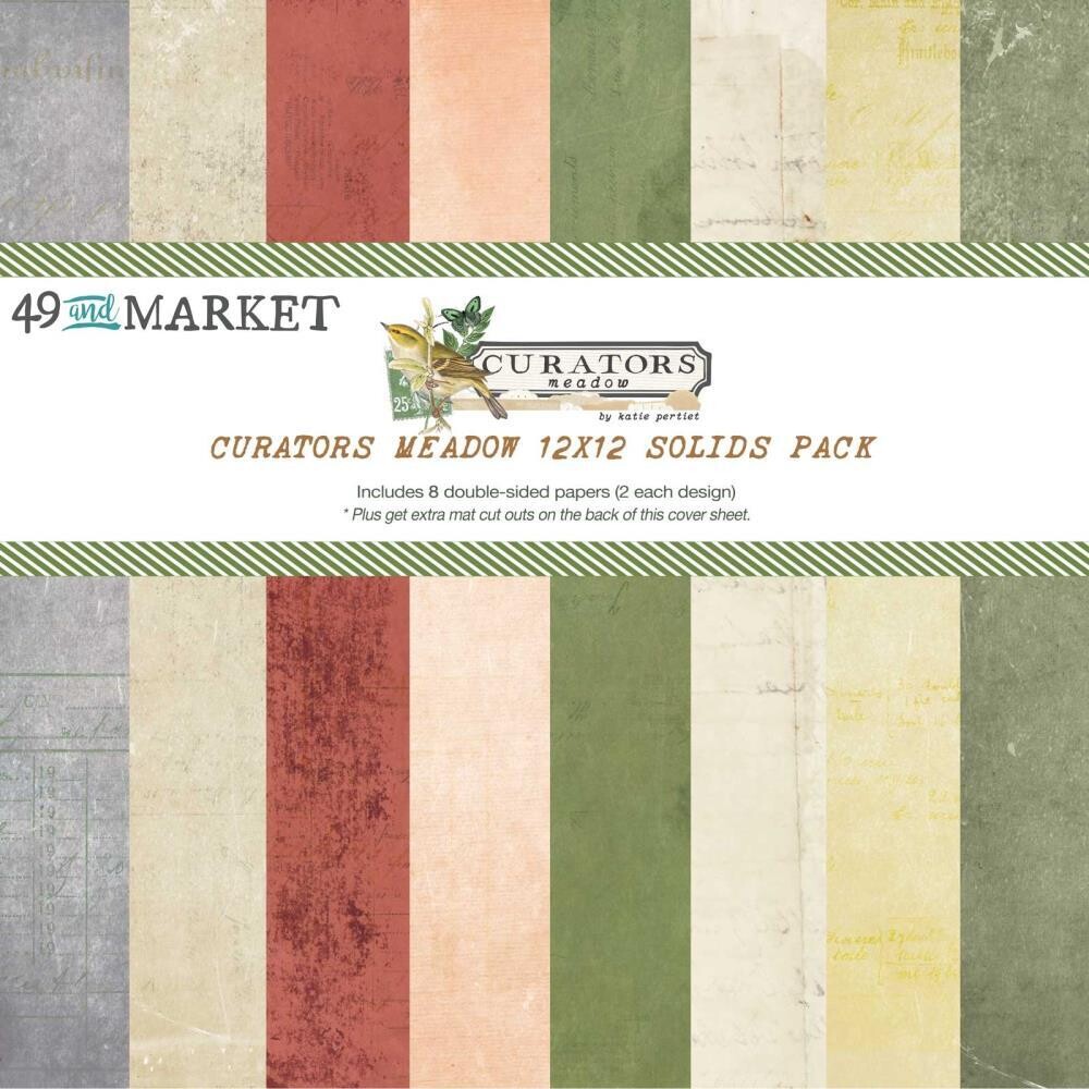 49 And Market Curators Meadow 12" X 12" SOLIDS Collection Pack