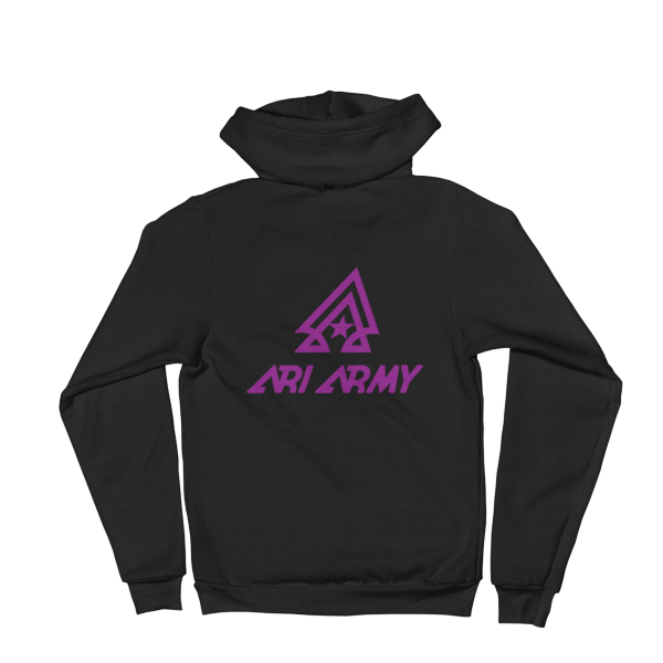 Zip Hoodie sweater AriArmy Purple Logo
