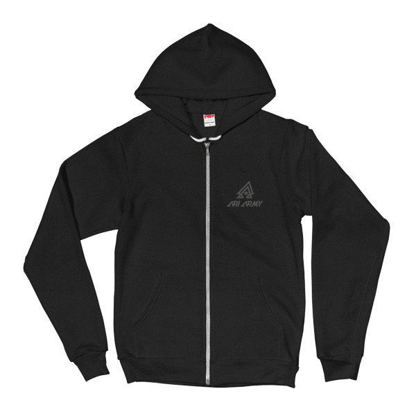 Zip Hoodie sweater AriArmy Dark Grey Logo