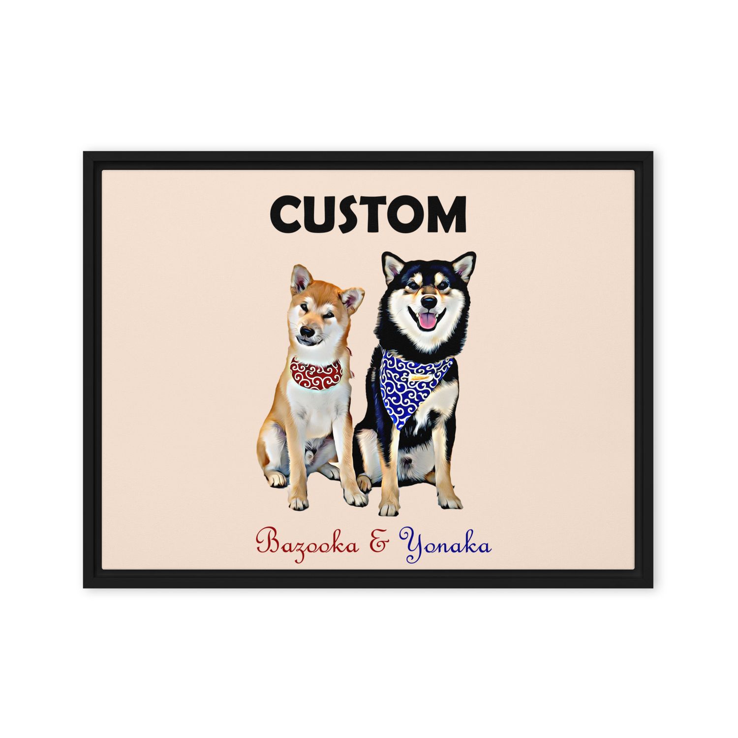Custom Framed canvas