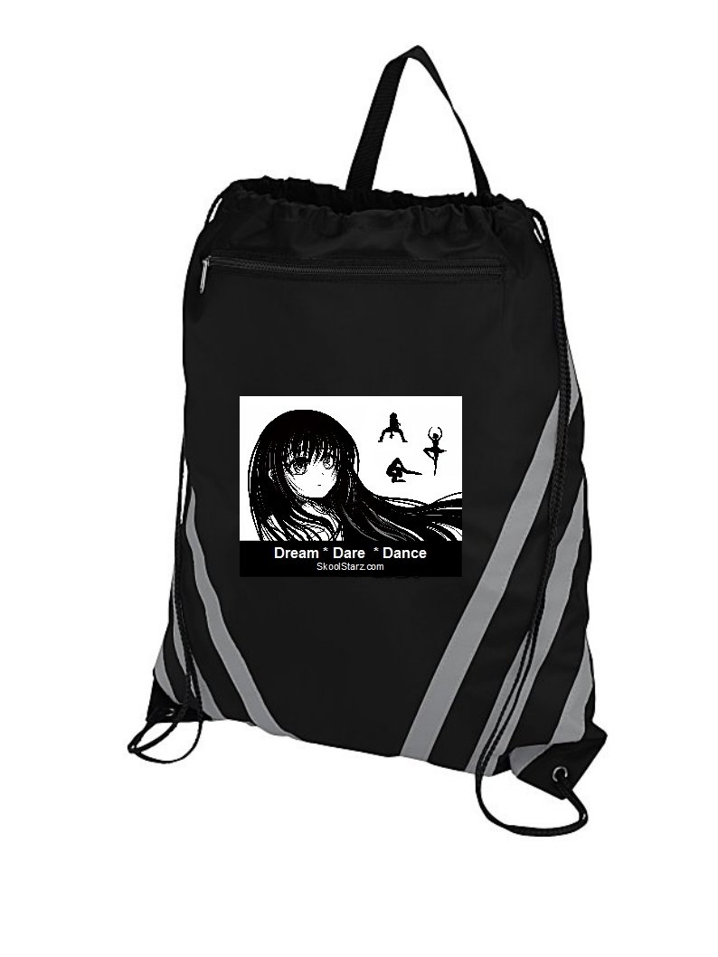 Girl Dancer Draw String Gym Bag