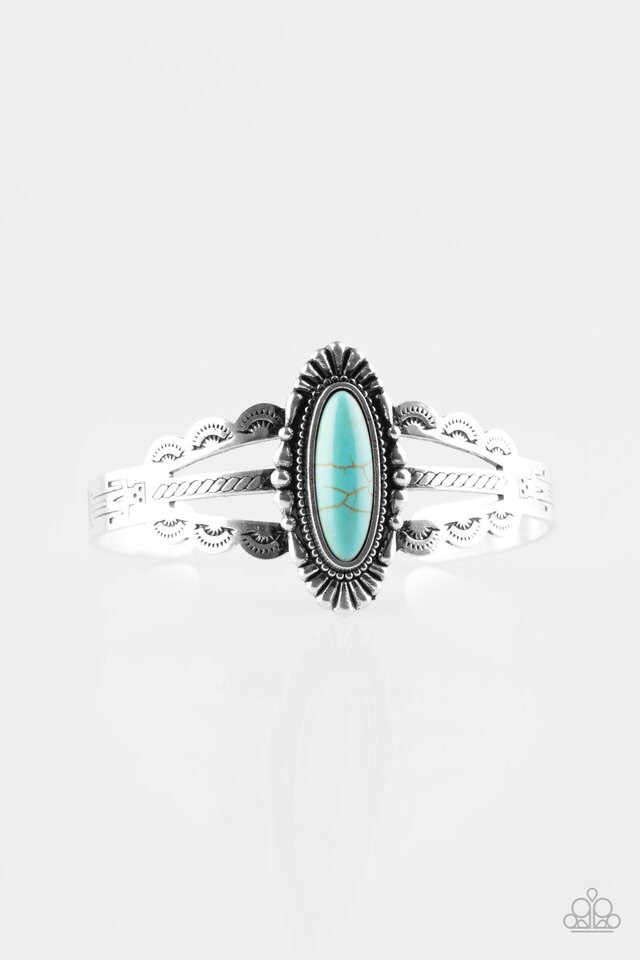 Paparazzi-Desert Sage-Turquoise  Cuff