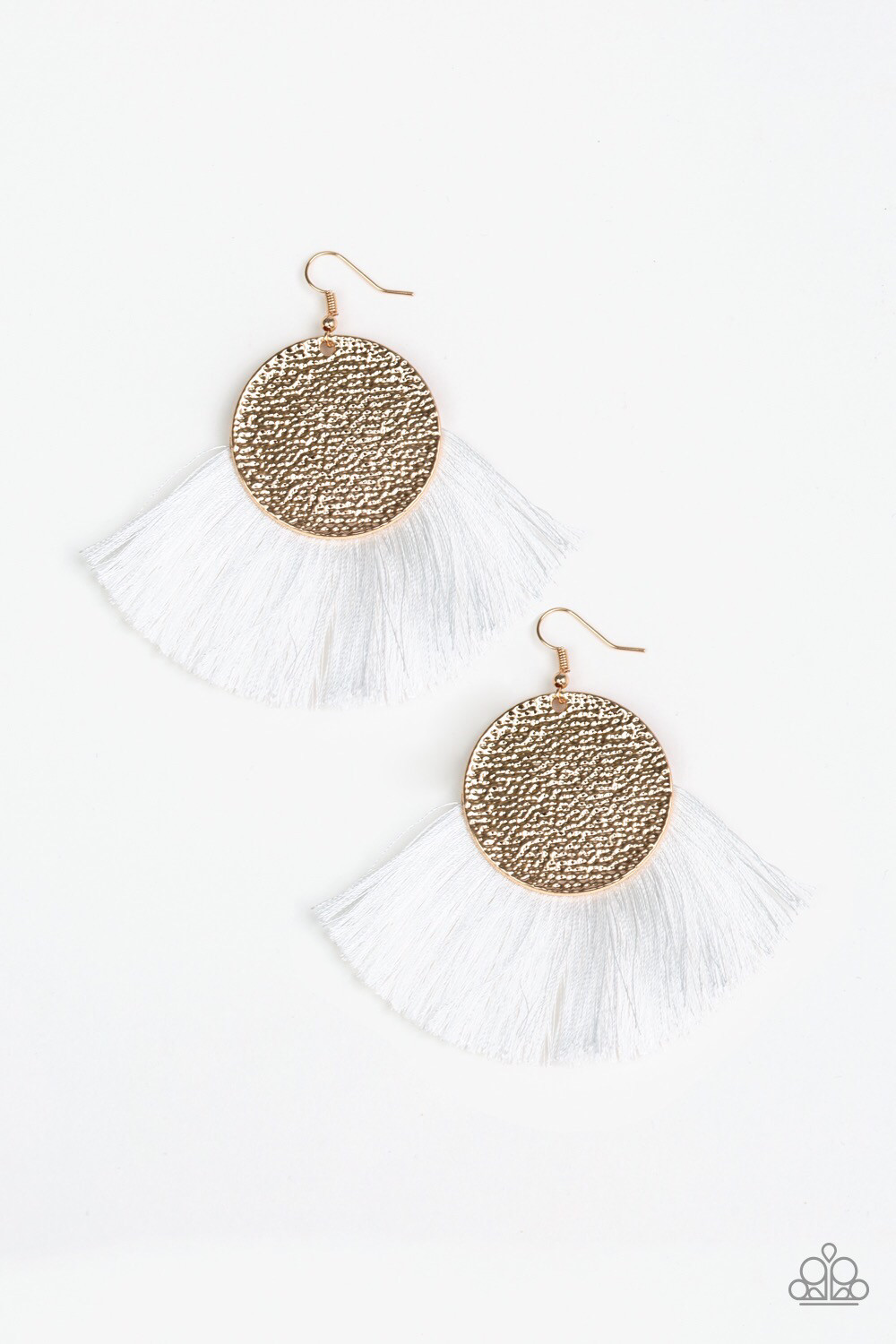 Paparazzi-Foxtrot Fringe-White/Gold