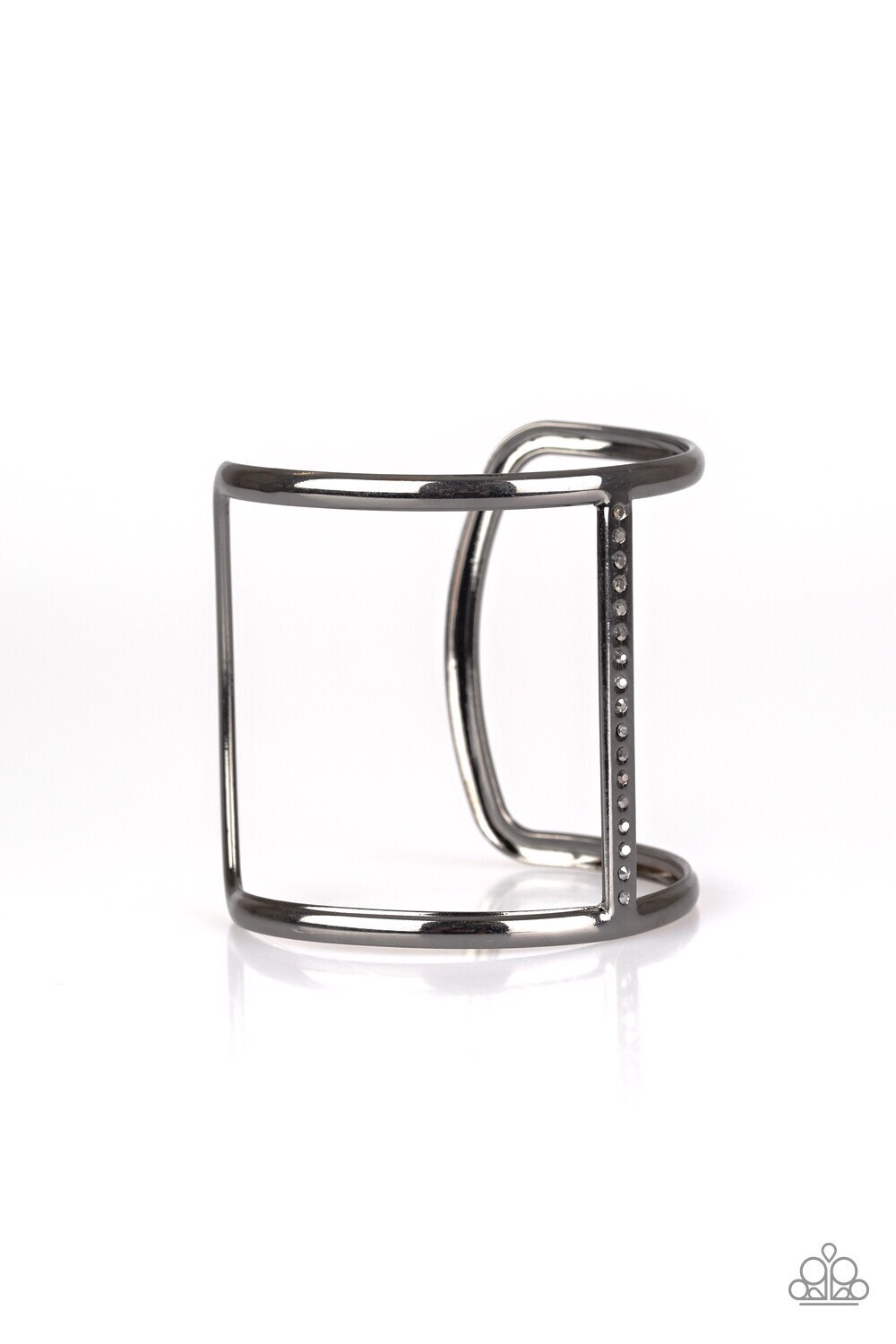 Paparazzi-Diamond Deity-Gunmetal Black Cuff