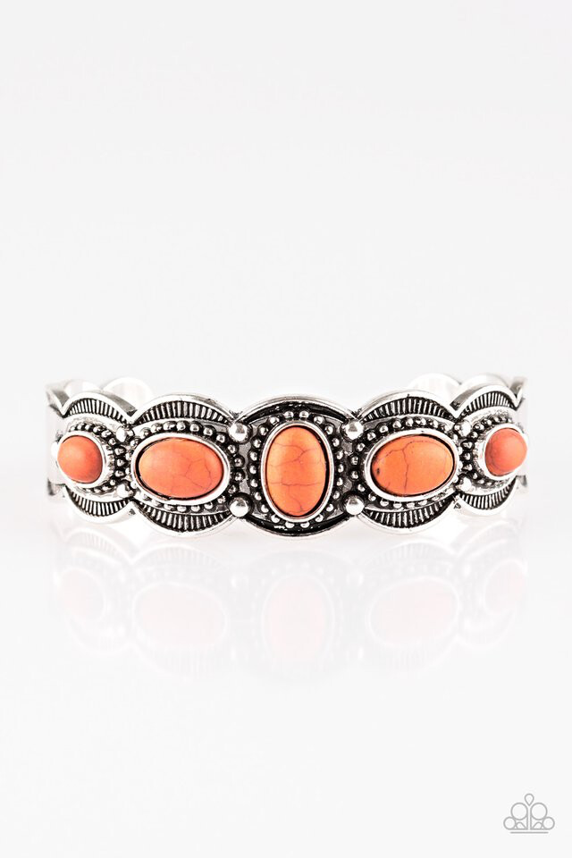 Paparazzi-Desert Farer-Orange Cuff