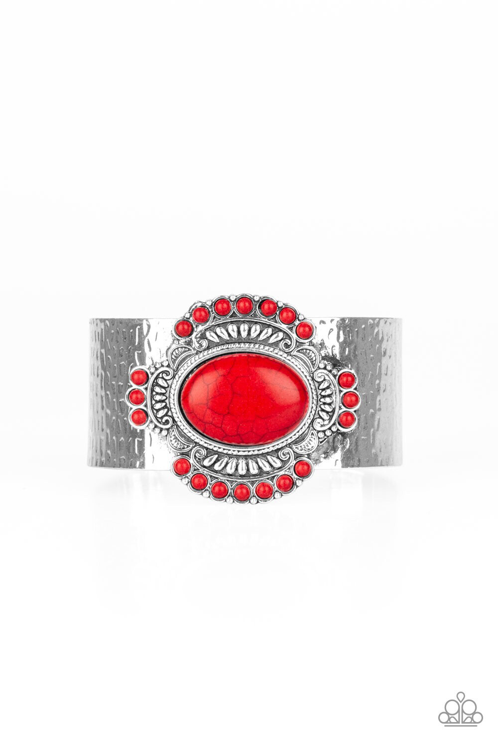 Paparazzi-Canyon Crafted-Red Cuff