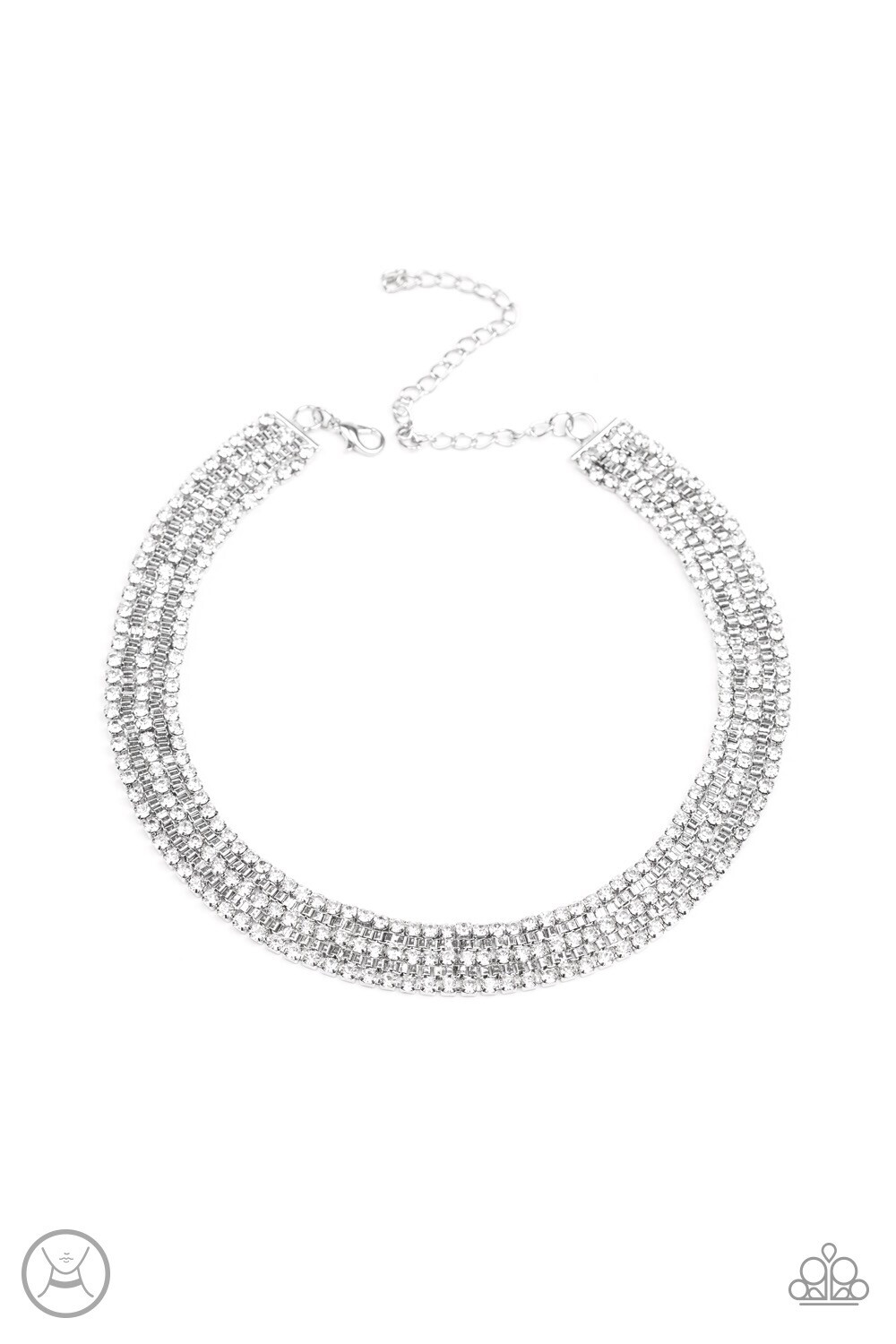 Paparazzi-Full Reign-White Choker