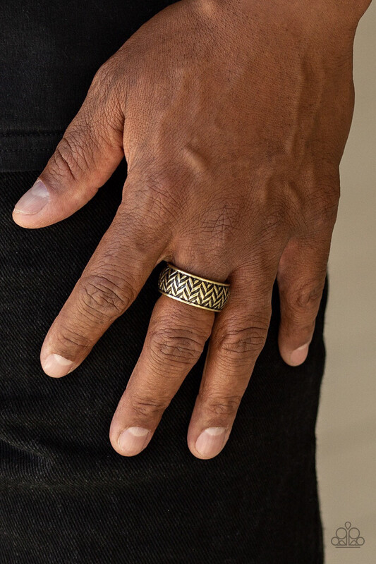 Paparazzi-Survival Skill-Brass Ring