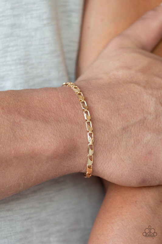 Paparazzi-K.O.-Gold Bracelet