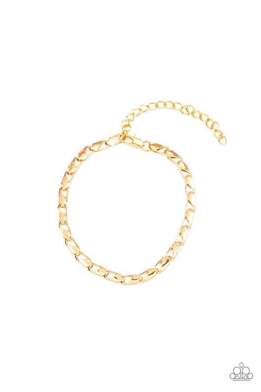 Paparazzi-K.O.-Gold Bracelet